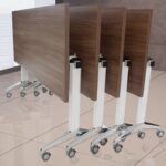 Mesa para capacitación ó de juntas Modelo TECH W/CHROME ABATIBLE