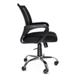 Silla Operativa Jack Black Base Cromada - Image 4
