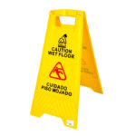 Señalamiento piso mojado