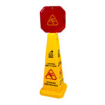 Señalamiento piso mojado torre