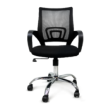 Silla Operativa Jack Black Base Cromada - Image 3