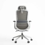 Sillón Londres gris con cabecera – Ejecutivo ergonómico de oficina - Image 2