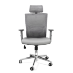 Silla ejecutiva ATHENAS gris c/ cabecera