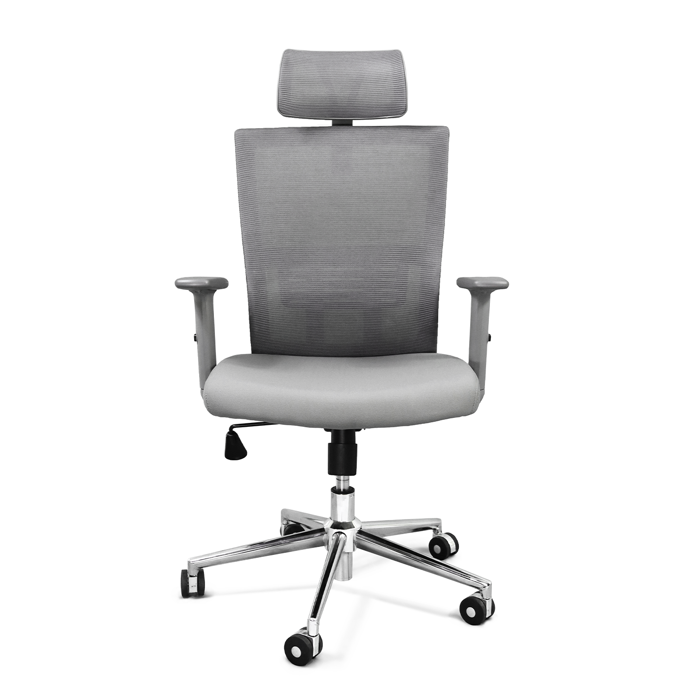 TRENTO-CG-FRENTE-1400x1400-1.png Silla ejecutiva ATHENAS gris c/ cabecera - Image 1