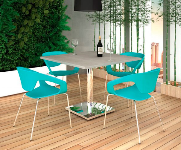 artchrome.jpg Mesa para restaurante ART CHROME - Image 1