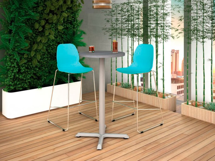techrestsilveralta.jpg Mesa para restaurante TECH REST SILVER ALTA - Image 1