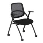 Silla de capacitación Track Rodajas Negra - Image 11