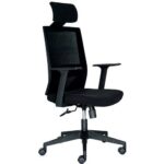 Sillón ejecutivo VISION BLACK alto
