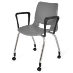 Silla secretarial apilable BOLD con brazos